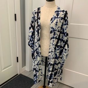 BNWT Blue Tie Dye Japna Cover-Up / Kimono